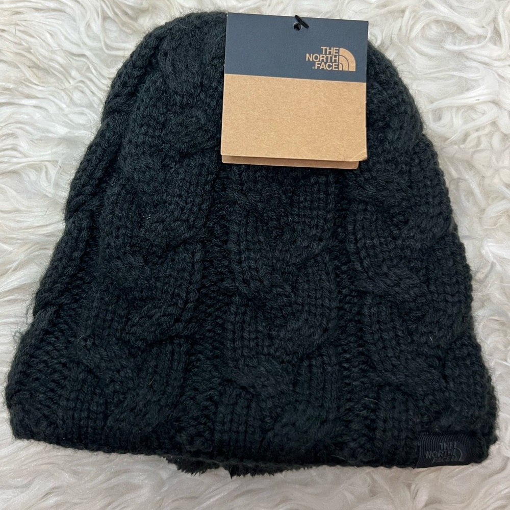 The North‎ Face Black Cable Minna Knit Beanie New With Tags